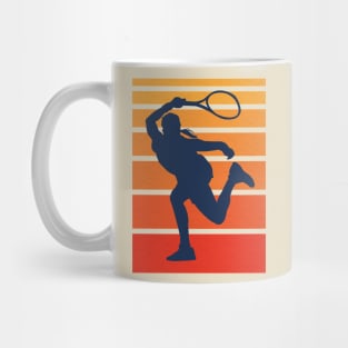 Retro Tennis Silhouette Mug